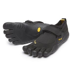 Vibram KSO Black Womens Casual Shoes | India-867429